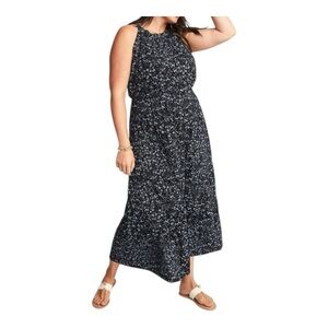 Old Navy Waist-Defined Halter Plus-Size Tiered Maxi 3X Sundress Classic Resort